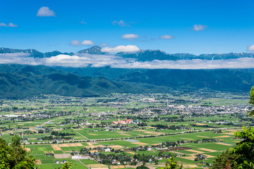 信州　安曇野の風景