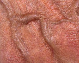 Hand of an old woman