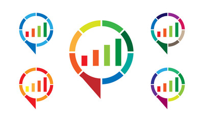 chart, graph, chat, social, media, vector, logo, 2