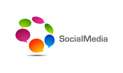  chat, social, media, abstract, bubble, vector, logo 2