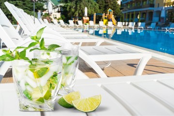 Mojito, drink, cold.