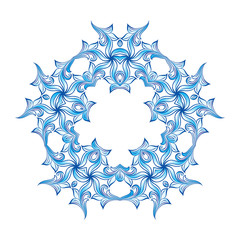 Blue snowflakes