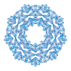 Blue snowflakes