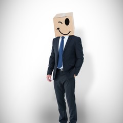 Composite image of anonymous businessman
