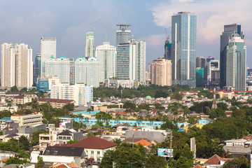 Fototapeta na wymiar Jakarta cityscape