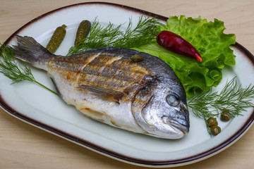 Grilled dorado