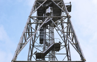 Parachute tower in Baku Azerbaijan