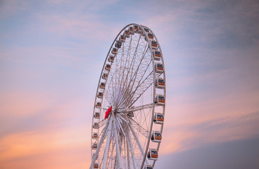 Ferris wheel in Asiatique The Riverfront, an expansive open-air