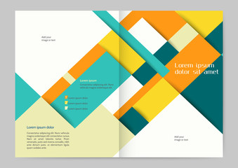 Abstract colored brochure