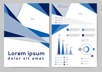 Abstract colored brochure