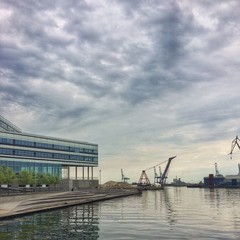 building at the habour