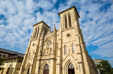 Fototapeta na wymiar San Fernando Cathedral San Antonio