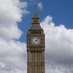 Fototapeta na wymiar Big Ben at The Houses Of Parliament, London, England