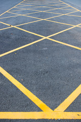 Fototapeta premium no parking sign on a concrete floor