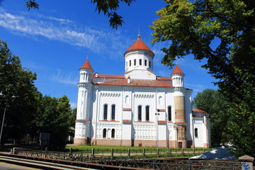 Fototapeta na wymiar Orthodox Cathedral of the Theotokos Vilnius