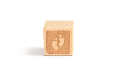 Spielwürfel Holz Geburt