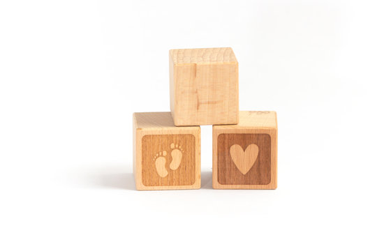 Spielw&uuml;rfel Holz Geburt