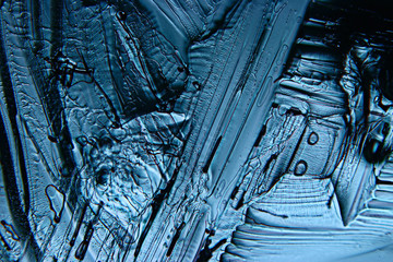 abstract blue background cold ice texture with cracks