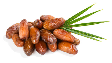 Heap of dried date fruits