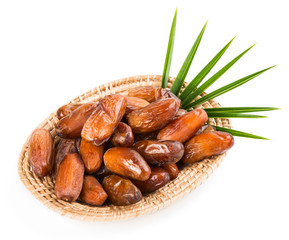 Dates in a tray