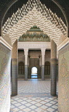 Morocco, Telouet, the  Kasbah palace inside