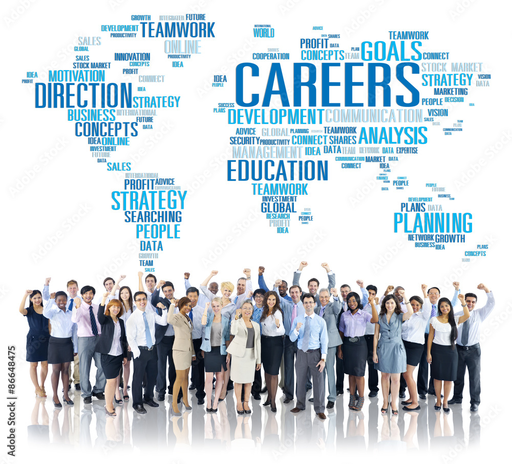 Poster technology networking connection global communication concept