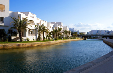 Tunisia, Hammamet, the sea of the turistic area of Yasmine