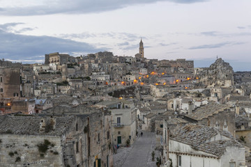Fototapeta premium Jaskiniowe miasto Matera jest Europejską Stolicą Kultury