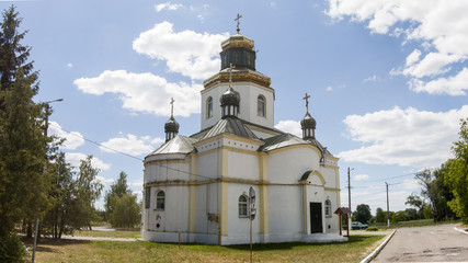 Fototapeta na wymiar View of Orthodox temple