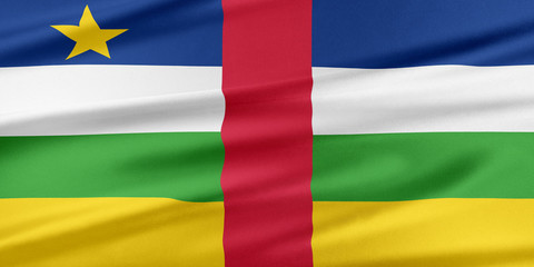 Central African Republic Flag.