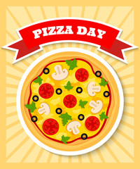 vegetarian pizza day