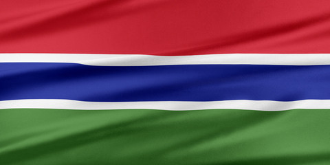 Obraz premium Flaga Gambii.
