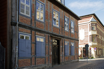 Obraz premium Häuser in Schwerin