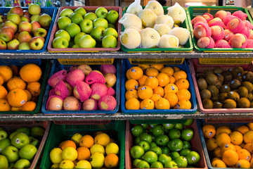 Marktstand mit Obst