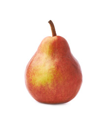 Red pear fruit isolated
