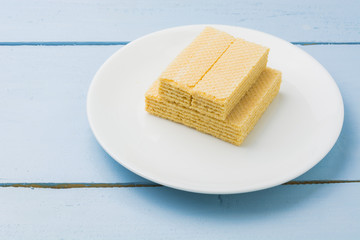Wafer with milk
