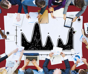 Diagram Parabola Investment Equation Graph Concept