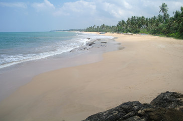 Picturesque  tropical beach. Sri Lanka