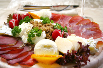 Breakfast beautifully served on a plate