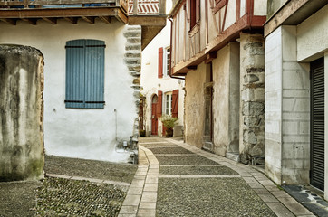 Fototapeta na wymiar Old Bearn style buildings in the ancient street
