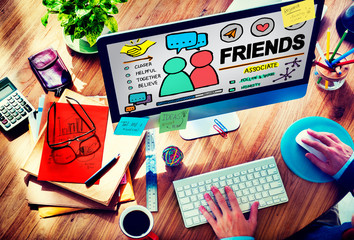 Friends Group People Social Media Loyalty Concept