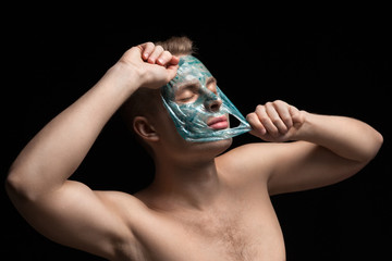 Peeling off.