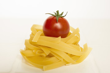 cherry tomato and tagliatelle
