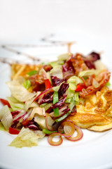 Omelet with vegetables