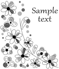 
the Illustration dedicated to the beautiful flower template.