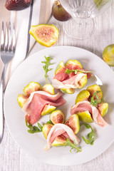 fresh fig and prosciutto