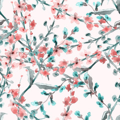 Field Flowers Seamless Pattern