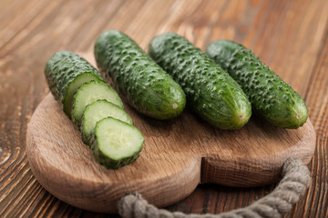 Fresh cucumbers