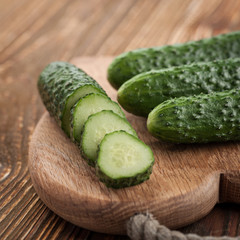 Fresh cucumbers