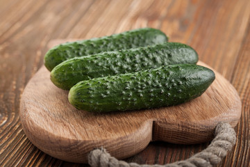 Fresh cucumbers
